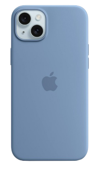 Чохол silicone case with MagSafe для iPhone 15 (Original Quality) Winter Blue
